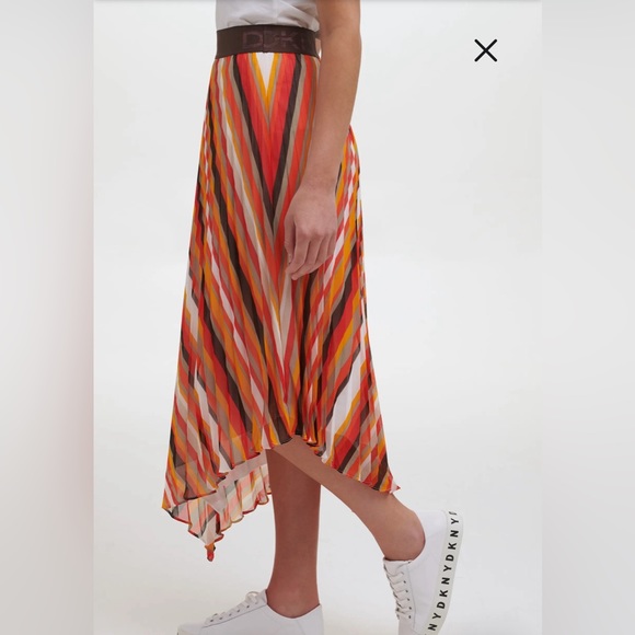 DKNY Asymmetric Midi Skirt, US M - Picture 6 of 10